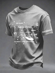 Men's 2026 Artemis II Mission Print Casual Tee