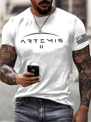 Men's Artemis II 2026 Print Casual Tee