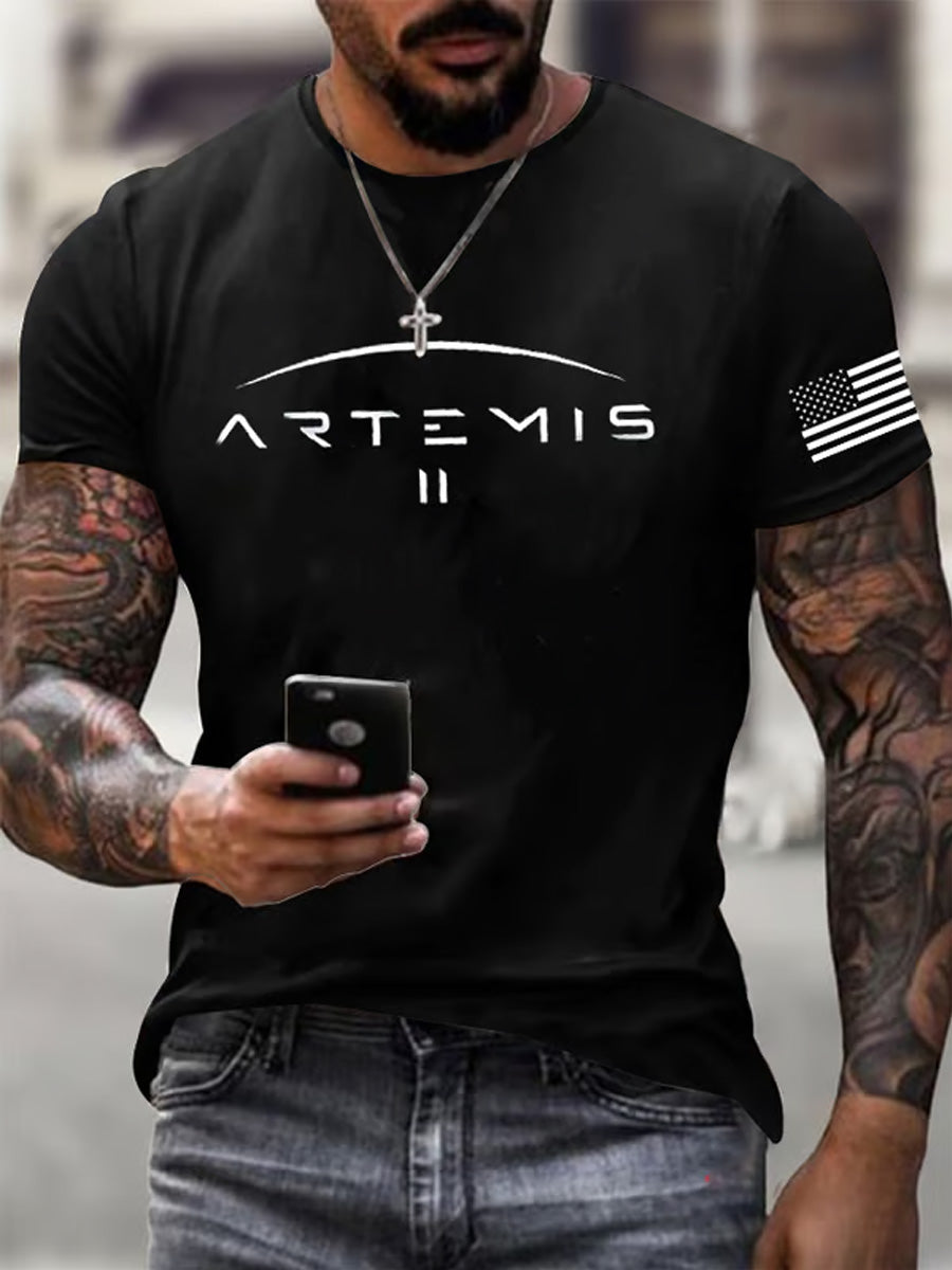 Men's Artemis II 2026 Print Casual Tee