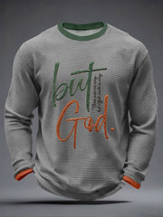 Men's "But God" Print Casual T-Shirt