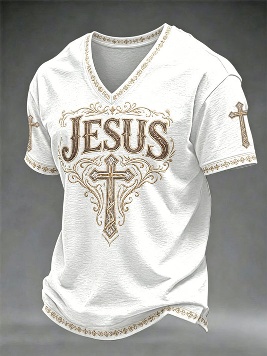 Men's Faith V-neck T-shirt