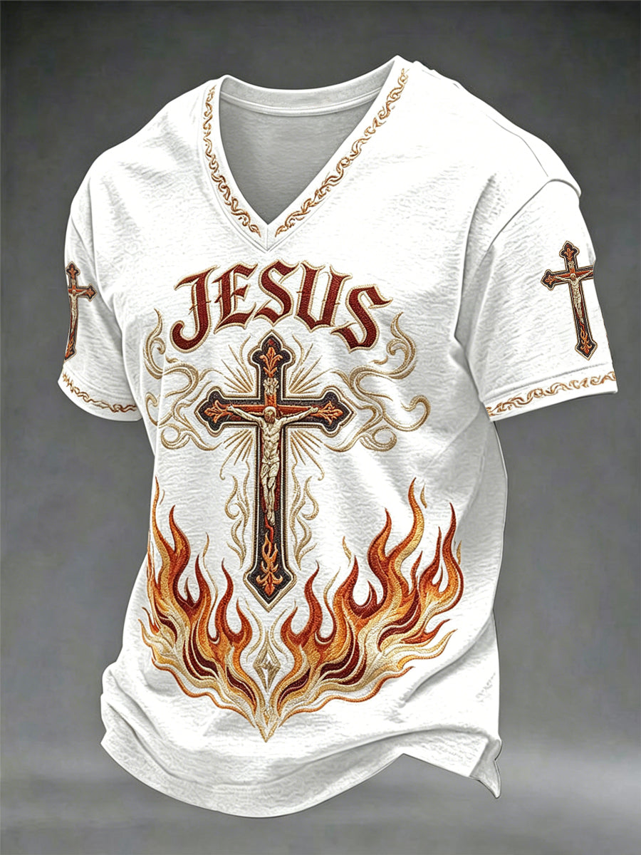 Men's Faith V-neck T-shirt