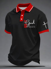 Men's "But God" Print Casual T-Shirt