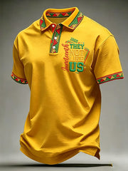 Men's Juneteenth They Not Like Us Since 1865 Print Casual Polo