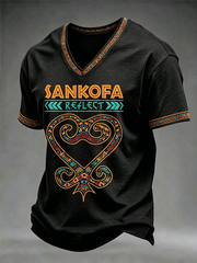 Men's Sankofa V-neck T-shirt