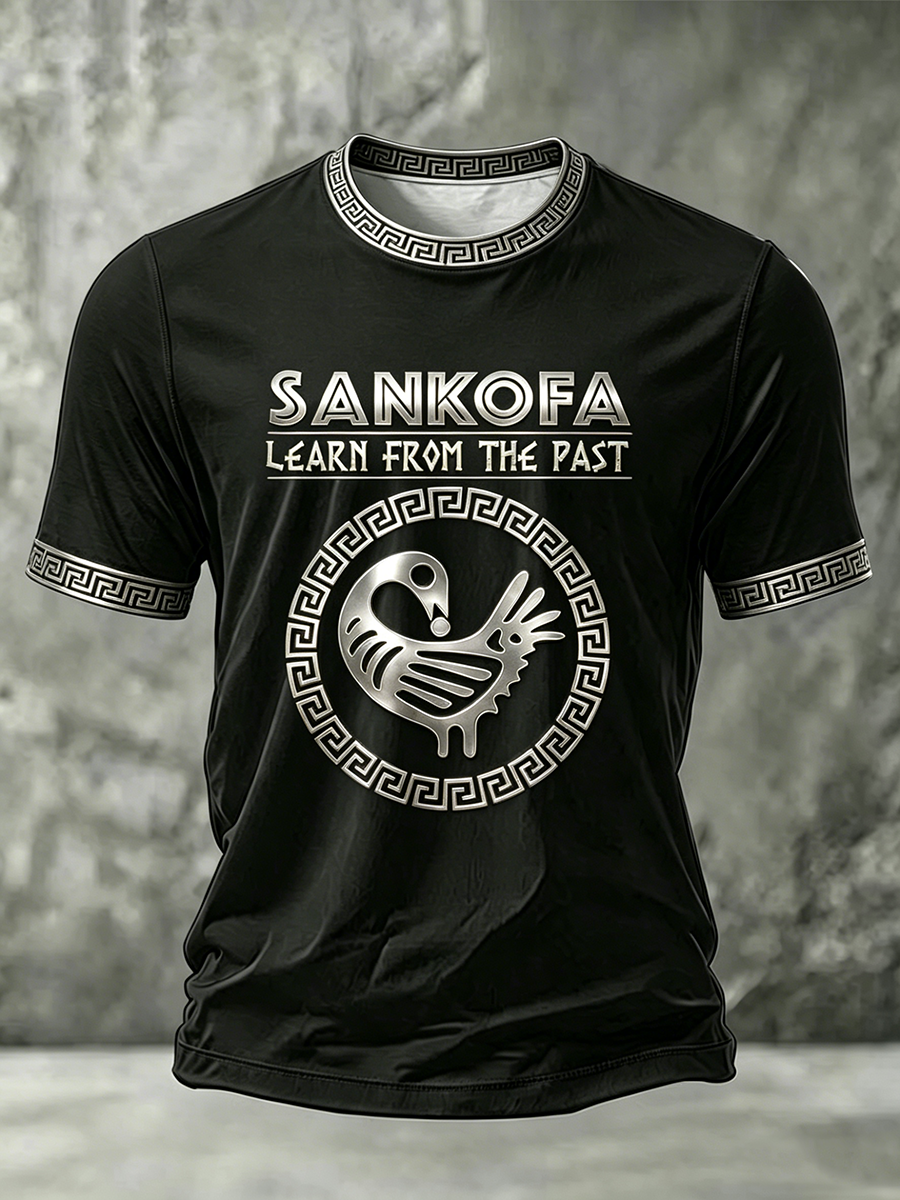 Men's Sankofa Bird Short Sleeves T-shirt