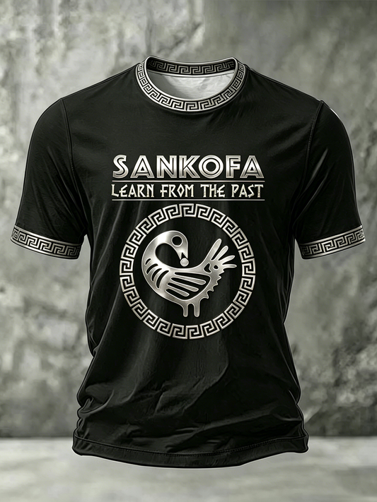 Men's Sankofa Bird Short Sleeves T-shirt