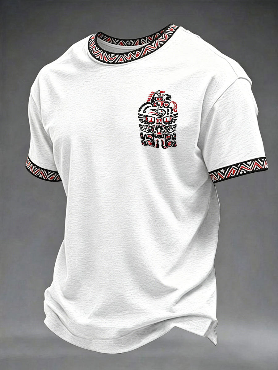 Men's Indigenous Totem Casual T-shirts