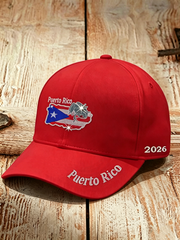 Unisex Puerto Rico Printed Hat