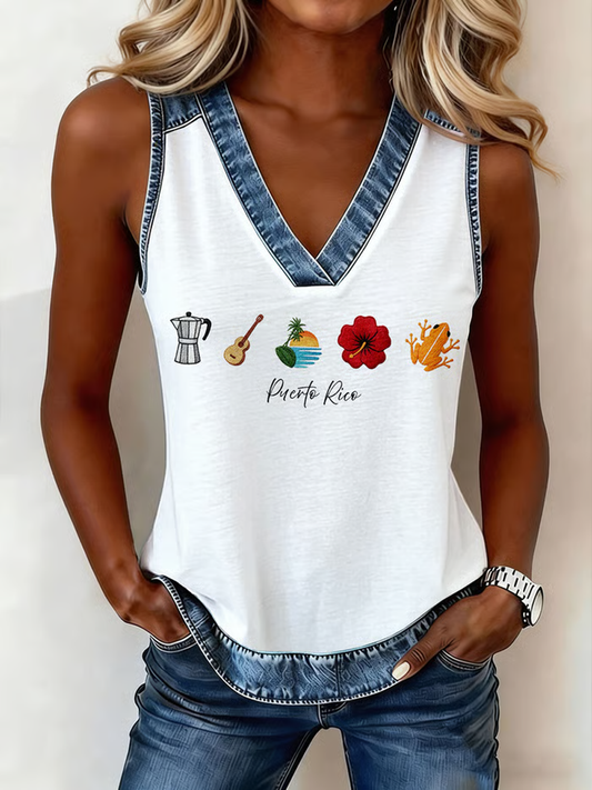 Women's Puerto Rico Printed Vest