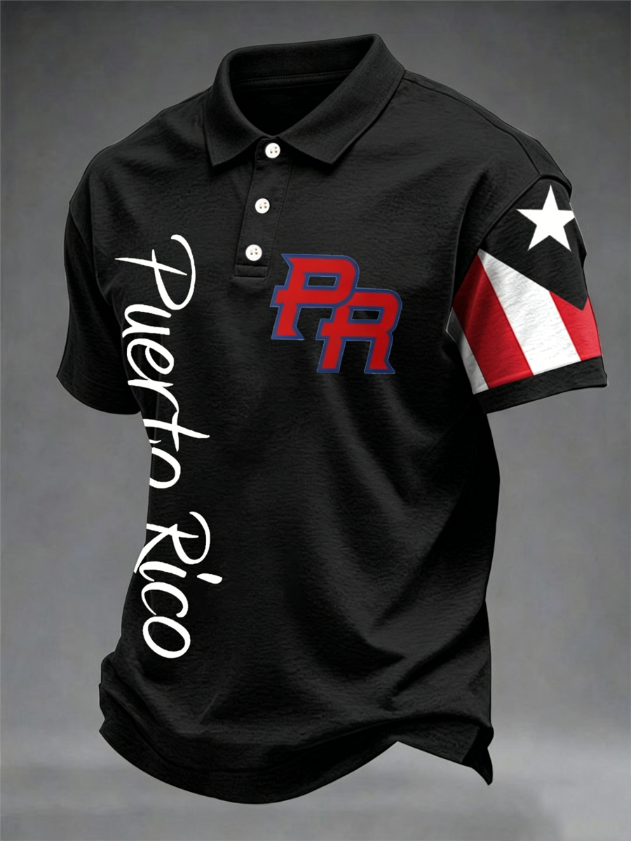 Men's Puerto Rico Printed short sleeves t-shirt