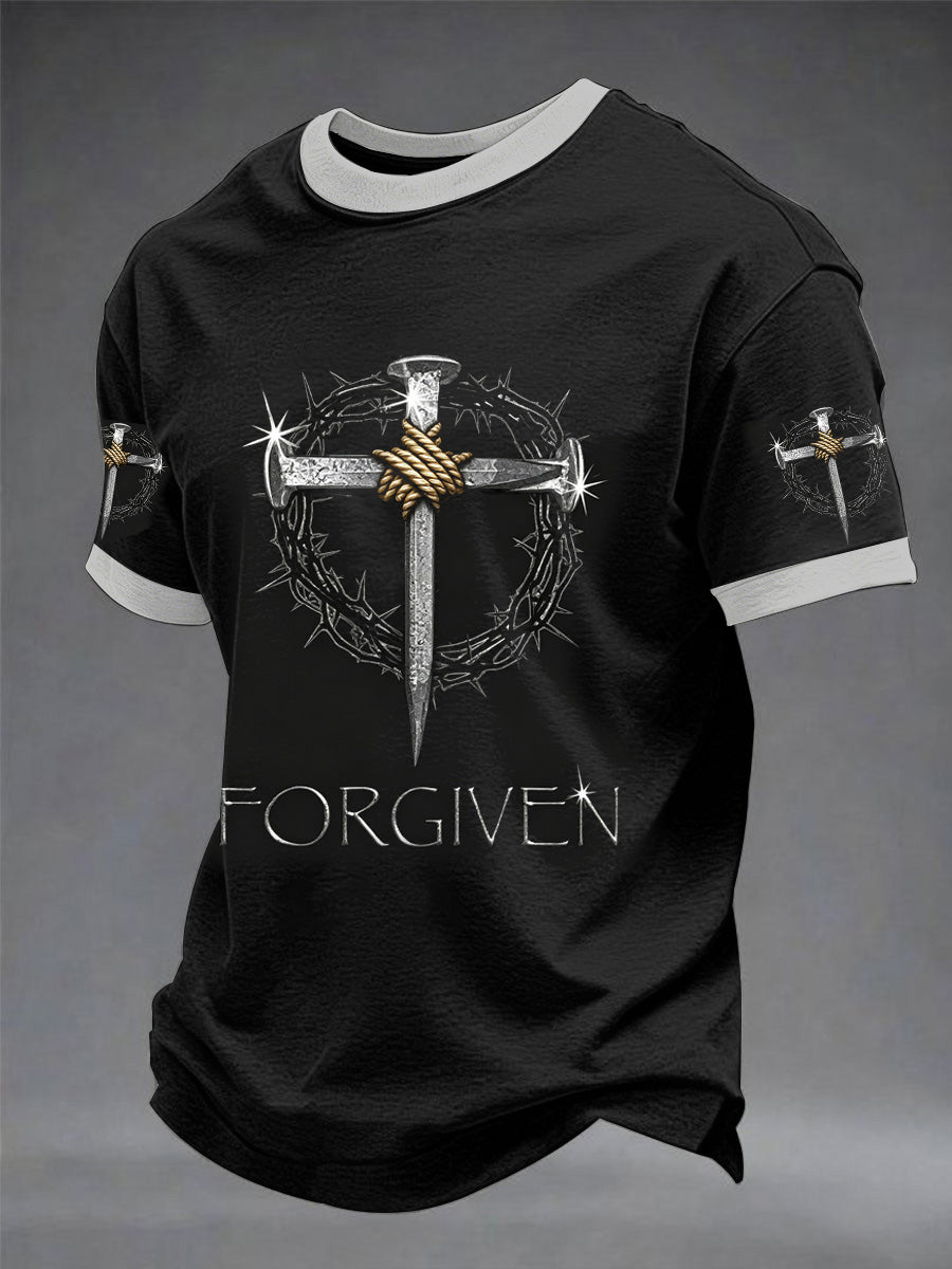 Men's Christian Cross Print Tee