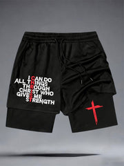 Men's 'I can do all things through Christ who gives me strength' shorts