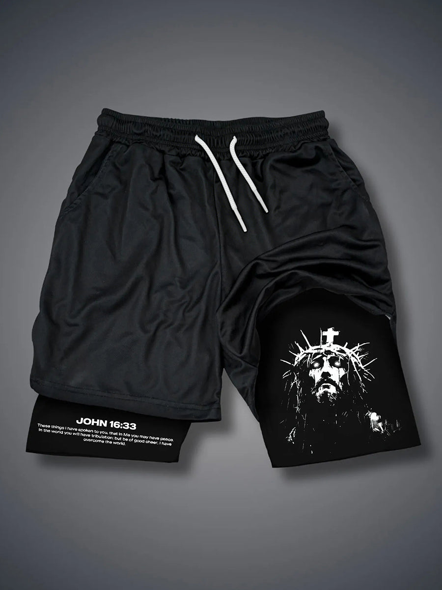 Men's John 16:33 shorts