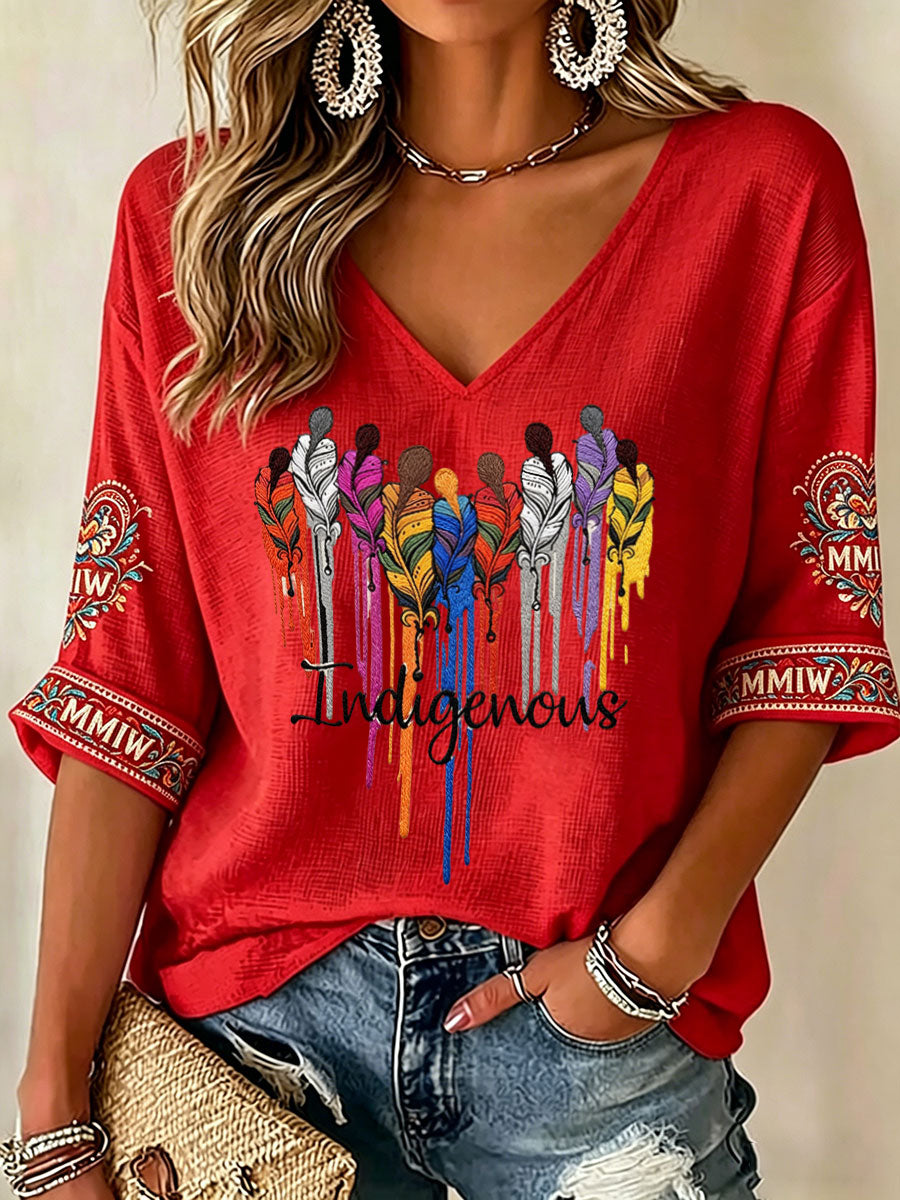 MMIW Graphic T-shirt - Empowerment for Indigenous WomenT-shirt