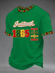 Men's Juneteenth Print Casual Tee