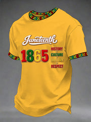 Men's Juneteenth Print Casual Tee