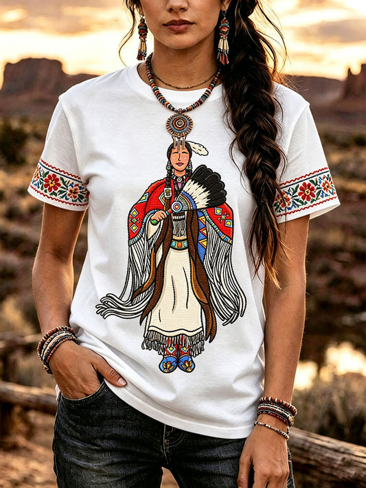 Women's Native American Art T-Shirt