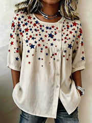 Women's Independence Day Print Top