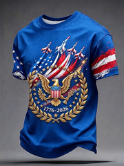 Men's America Short Sleeves T-shirt