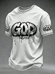 Men's Christian God Is Good Cross Short Sleeve T-shirt