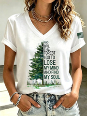 Women's And Into The Forest I Go To Lose My Mind And Find My Soul Short-sleeved T-shirt