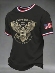 Men's One Nation Under God American Eagle Patriotic Tee