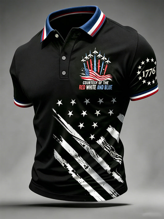 Men's Independence Day Print Polo