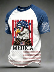 Men's Funny Vulture Independence Day Print Tee