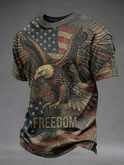 Men's American Independence Day Printed Casual T-Shirt