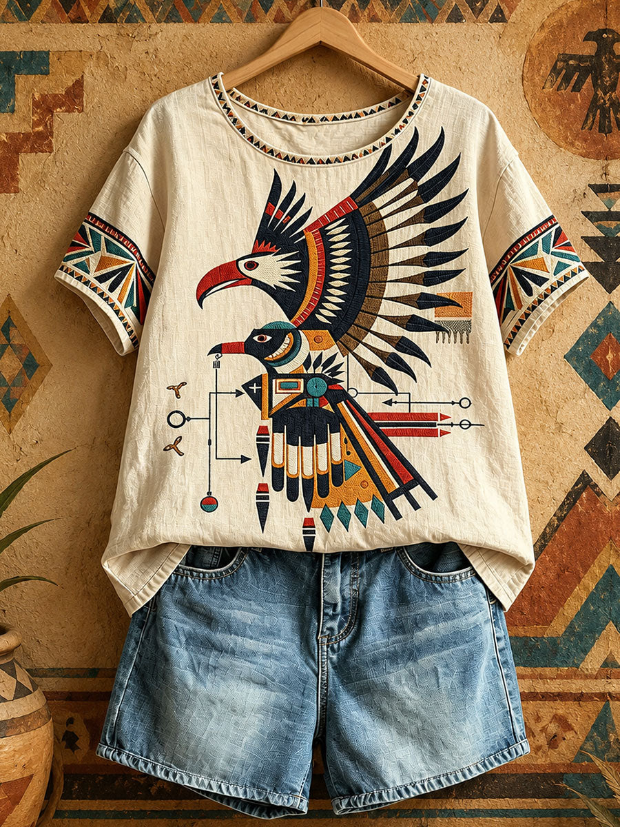 Women's Native Eagle Art Tops