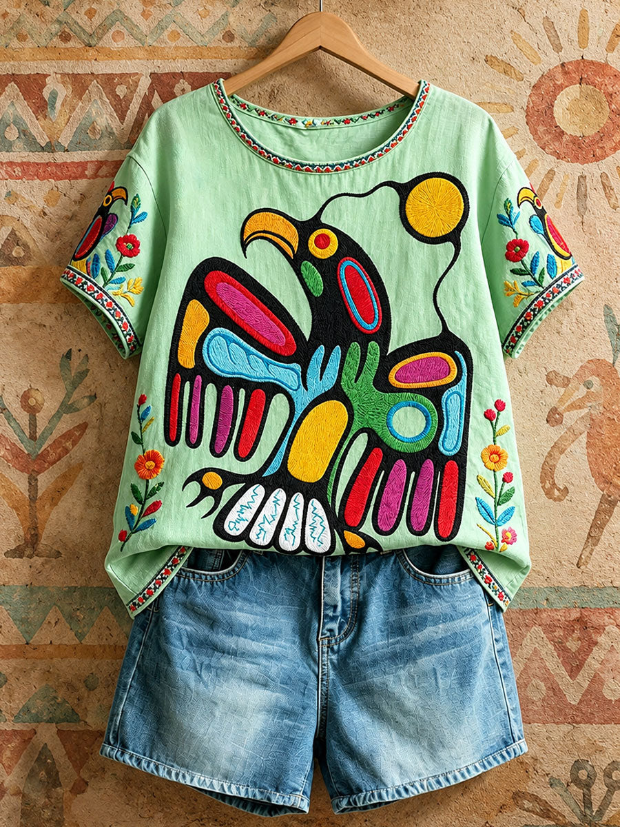Women's Native Eagle Art Tops
