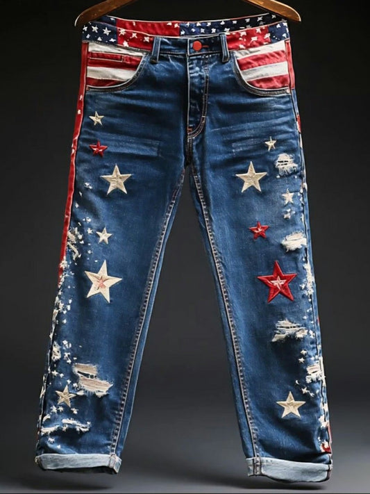Women's American Flag Printed Pants