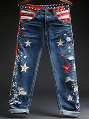 Women's American Flag Printed Pants