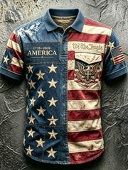 Men's 250Th Anniversary National Faith Print Shirt