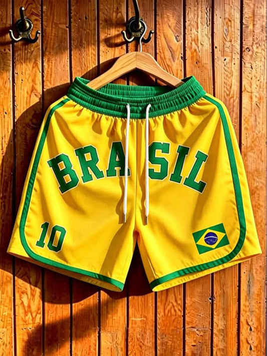 Women's Brazil Football Lover Printed Shorts