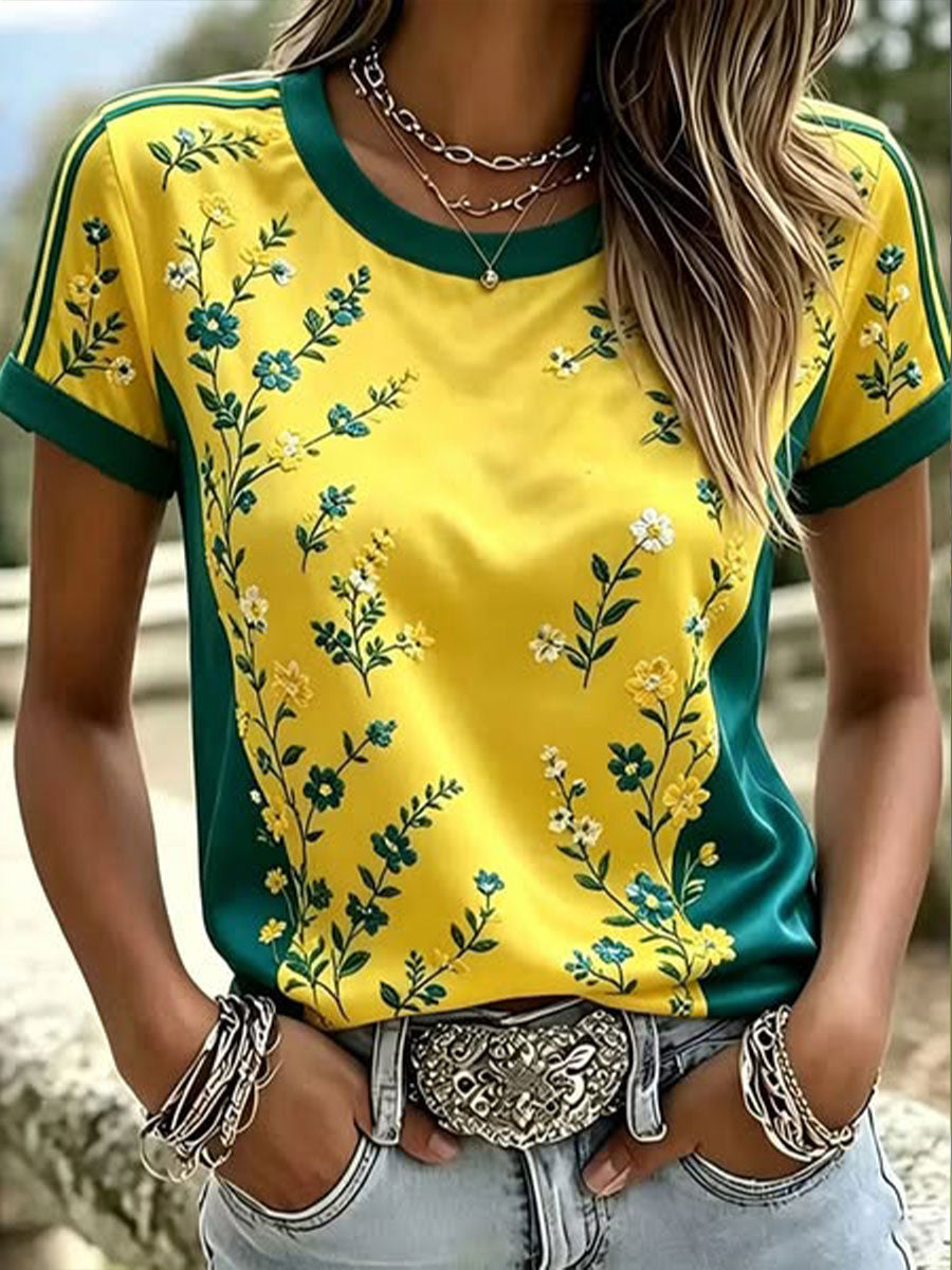 Women's Brazil Football Lover Printed T-shirt