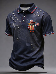 Men's 4th of July Freedom Printed Casual Tops
