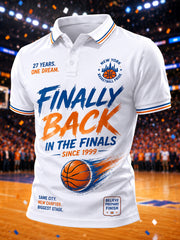 Men's Gift For Basketball Fans Print Casual Polo