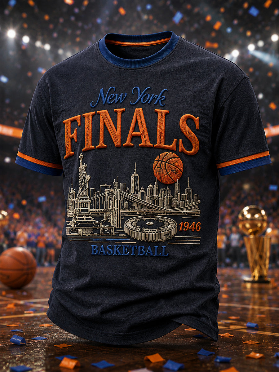 Men's Classic Basketball Fan Graphic Short Sleeve T-shirt