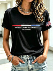 Women's United States 1776-2026 Short-sleeved T-shirt