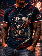 Men's Independence Day Printed short sleeves t-shirt