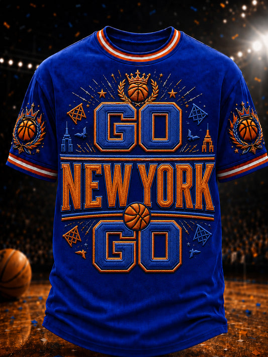 Men's Classic Basketball Fan Graphic Short Sleeve T-shirt
