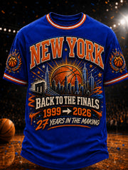 Men's Classic Basketball Fan Graphic Short Sleeve T-shirt