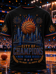 Men's Classic Basketball Fan Graphic Short Sleeve T-shirt