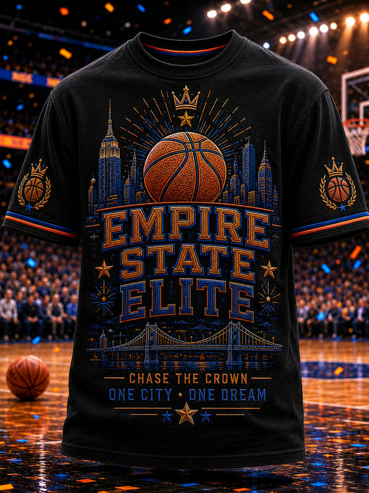 Men's Classic Basketball Fan Graphic Short Sleeve T-shirt