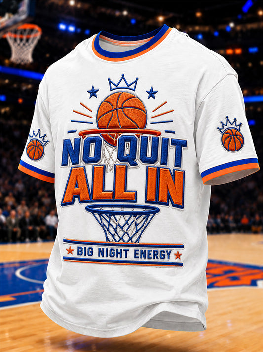 Men's GO NEW YORK GO! Gift For Basketball Fans Print Casual Tee