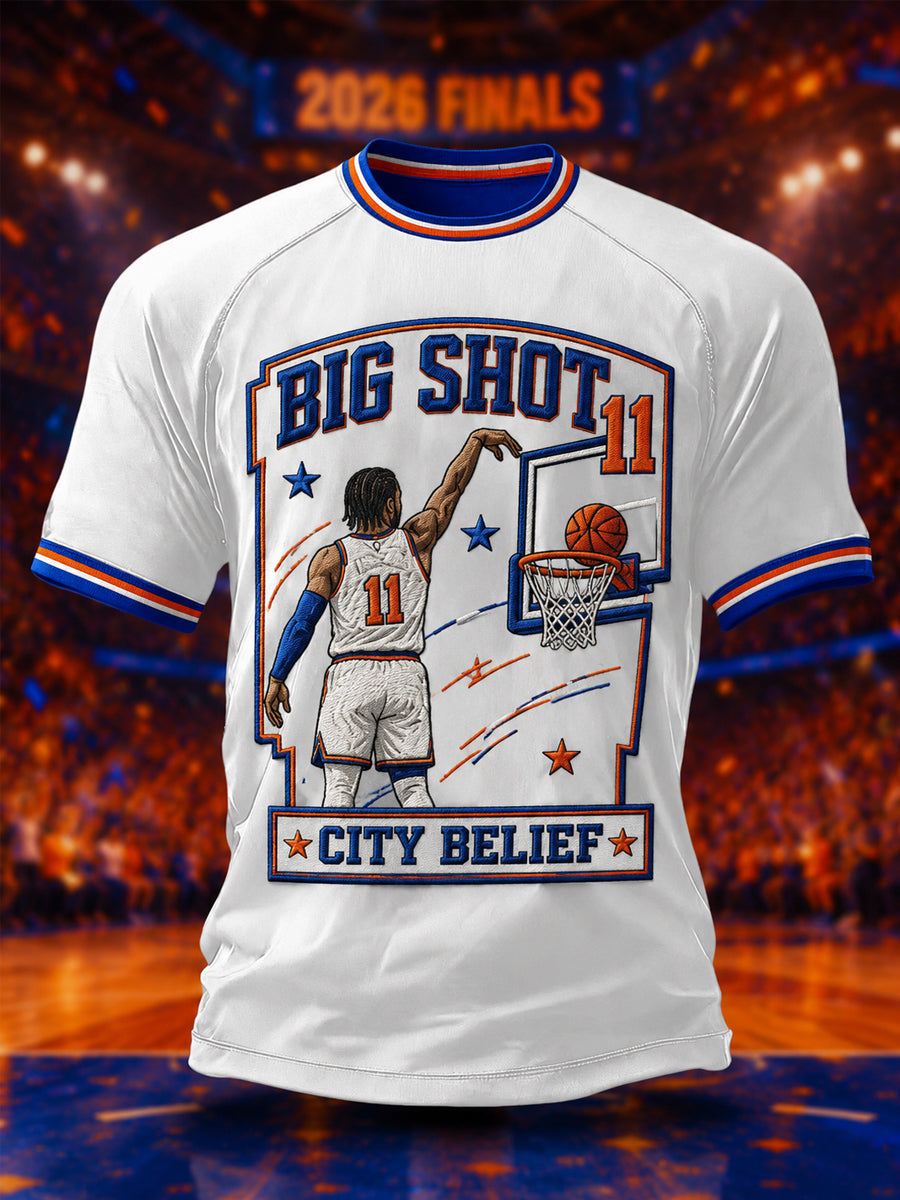 Men's Gift For Basketball Fans Print Casual Tee