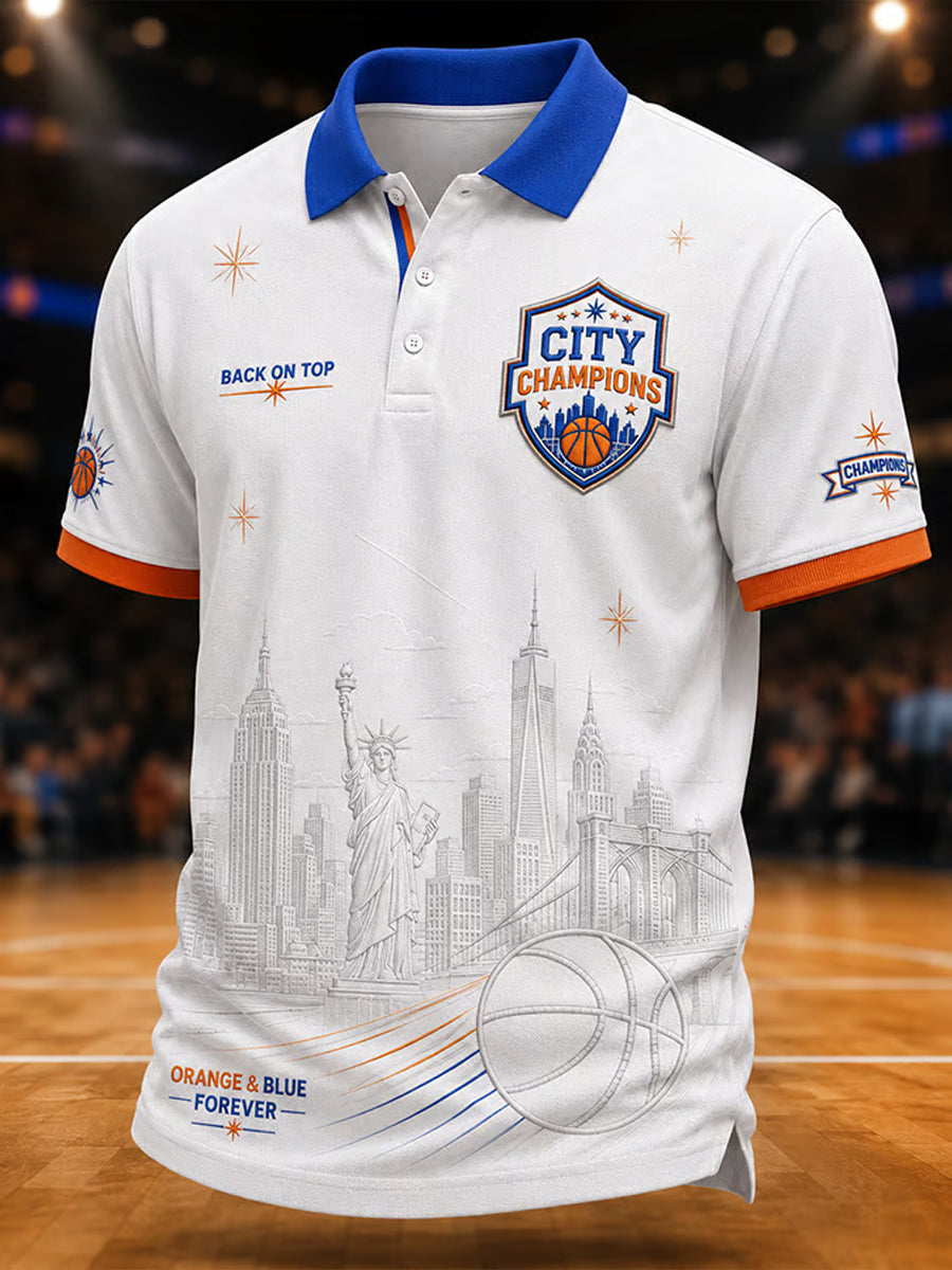 Men's Classic Basketball Fan Graphic Print Short Sleeve Top