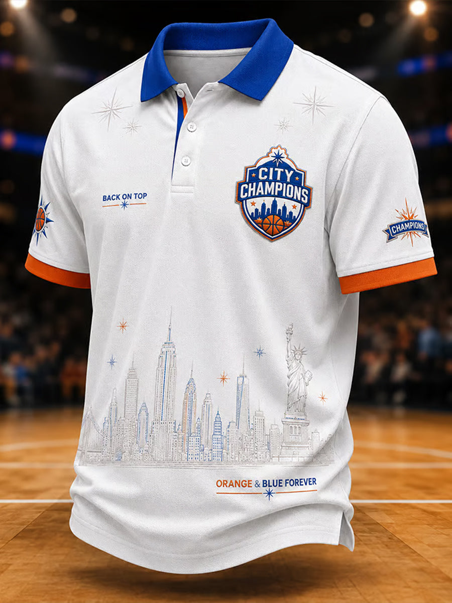 Men's Classic Basketball Fan Graphic Print Short Sleeve Top